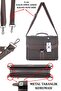 Briefcase Model Men's Hand and Shoulder Bag with Lock Mechanism Organizer Interior Compartment - 4