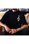 Unisex Black Music / Musician Tshirt with Note Design