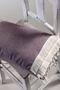 Single Special Design Burgundy Lace Tasseled Cotton Throw Pillow Pillow Case 35x55 Cm - 6