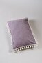 Single Special Design Claret Red Cotton Pompom Throw Pillow Pillow Case 35x55 Cm