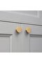 Metax Ilıca Button Handle Matte Gold TV Unit Dresser Console Furniture Drawer Kitchen Cabinet Handle - 7