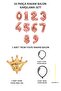Number Balloon Welcome Set Age 4 Rose Gold Number Balloon Gold King Crowned 4 Number Balloon - 2
