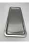 2-Piece Stainless Steel Breakfast, Tea and Coffee Serving Presentation Tray, Multi-Purpose Decorative Base Tray - 3