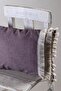 Single Special Design Burgundy Lace Tasseled Cotton Throw Pillow Pillow Case 35x55 Cm - 7