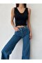 Women's Front Back V Neck Camisole Crop Blouse Blz1085 - 3