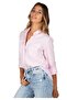 Women's Pink Relax Fit Linen Shirt - 5
