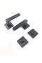 Sofuoğlu Barbaros Square Rosette Matte Black الحمام WC مقبض الباب 1 مجموعة - 7