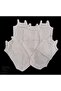 Rope Strap Scalloped Collar (LACY) Snap Fasten Badi Ecru Color 5 Pack 3-48 Months