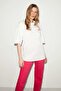 Zahara Relaxed Oversize White T-shirt - 3