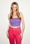 Marigold Knitted Tight Purple Blouse - 2