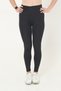 Women's Black Sports Diver High Waist Plus Size Leggings - 2