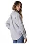 Women's Gray Relax Fit Linen Shirt - 7