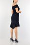 Navy Blue New Season Crepe Ruffle Detail Midi Length Dress for Engagement 140624 - 2