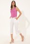Women's White Trousers G022Sz078.000.1364940 - 3