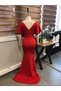 Lycra Scuba Fabric Long Dress Fish Cut Belted Evening Dress and Graduation Dress 686 582099 - 3
