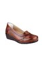 Shoes for Daily and Mother Genuine Leather Lining Heel Cushioned System Tan