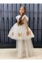 White Tutu Evening Dress Children's Dress with Angel Wings and Tail - 4