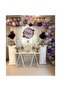 50 Pieces - Balloon Chain Set - ( Metallic Silver - Lilac - White - Purple )