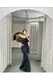 i Flexible Scuba Fabric Long Dress Fish Cut Belted Evening Dress and Graduation Dress 686 582099 - 5