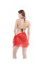 Women's Tie-Up Skirt Pareo Beach Dress Red - 2