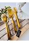 Gold 8 Piece Luxury Service Set and Tongs Service Set - 4