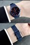 Waterproof Navy Blue Color Unisex Wristwatch - 4