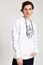 Men's White Dragon Printed White Oversize Sweatshirt - 8
