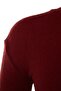 Claret Red Fitted Mini Stand Collar Ribbed Flexible Knitted Pencil Dress TWOAW21EL2244 - 8