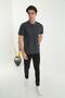 Men's Polo Collar Pocketed Dad Short Sleeve Plus Size T-Shirt - 3