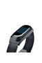 Black For Xiaomi Mi Band 3-4 Metal Wire Mesh Embroidered 16 Tier Stylish Band - 6
