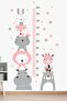 Cute Friends Height Measurer Kids Room Wall Sticker - 3