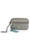 Fcstore Women's Unisex Gray Wallet with 3 Compartments and Bracelet 17x10cm Capillary Water Resistant - 2