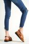 Kasey Cross Detailed Comfort Sandals