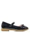 469-1 Orthopedic Girl's Black Patent Leather Bow Ballerina Ballerina