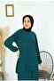 بدلة رائعة مكونة من قطعتين مع تنورة ساندي كاملة بطيات - 5