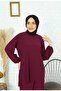 بدلة رائعة مكونة من قطعتين مع تنورة ساندي كاملة بطيات - 6