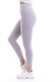 Gray High Waist Ribbed Sports Recovery Leggings - 3