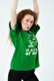 تي شيرت بأكمام قصيرة ومطبوع كبير الحجم للجنسين من Eazy Green Sunshine - 5