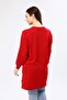 Women's Red Slogan Tunic - 3