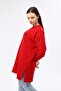 Women's Red Slogan Tunic - 5