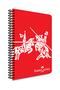 Vivid Colors1 Spiral A4(21X29.7Cm) Pp(Plastic)Cover 100 Yp Unlined Notebook 1 Piece - 4