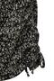 Black Bodycon Shirred Detail Floral Patterned Summer Knitted Dress Tbbss22Ah0142 - 7