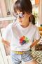Women's White Floral Printed T-shirt TSH-19000320 - 4
