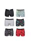 6-Piece Boy's Boxer Patterned 6-Piece Set Lycra Cotton Boxer Don Panties Children's Underwear