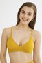 Women's Oil Green Basic Bralette Bikini Top