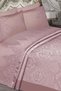Nisa Powder Pink French Guipure Lace Chenille 6-Piece Double Piqué Pique Bedspread Set, Bedspread Set - 4