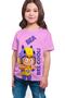 Girl's Pink Full Digital Printed T-shirt