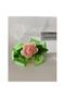Green Artificial Rose Mother Girl Baby Gift Clip-on Buckle