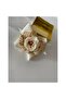 Cream Ribbon Ribbon Artificial Rose Clip Buckle - 3