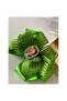 Green Ribbon Crystal Stone Clip Buckle